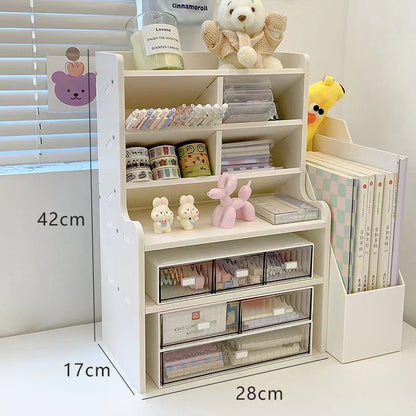 Desktop Storage Shelf Multi-tier Small Shelf For Organizing Stationery