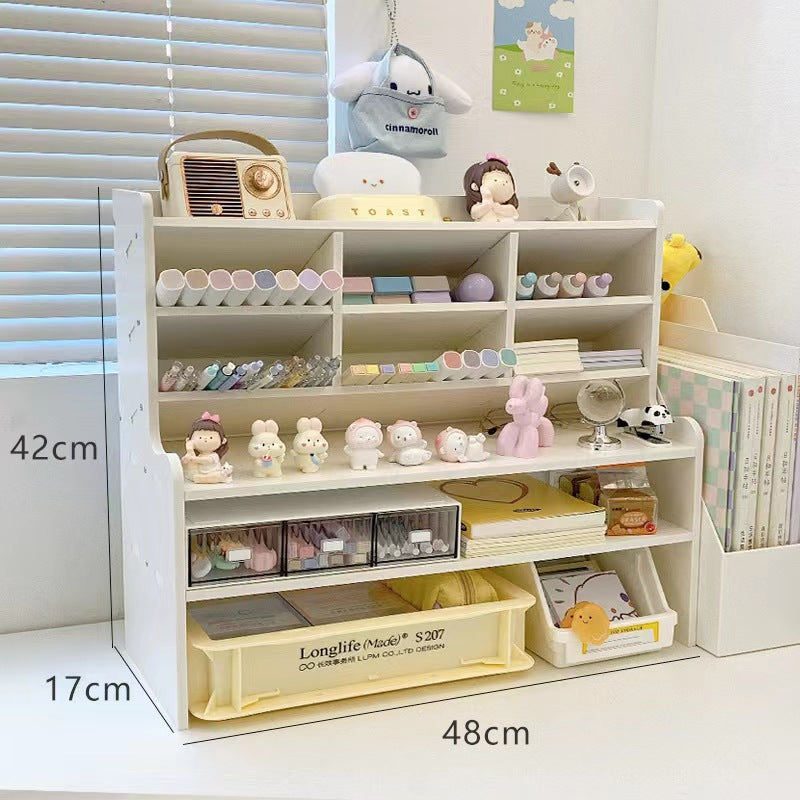 Desktop Storage Shelf Multi-tier Small Shelf For Organizing Stationery